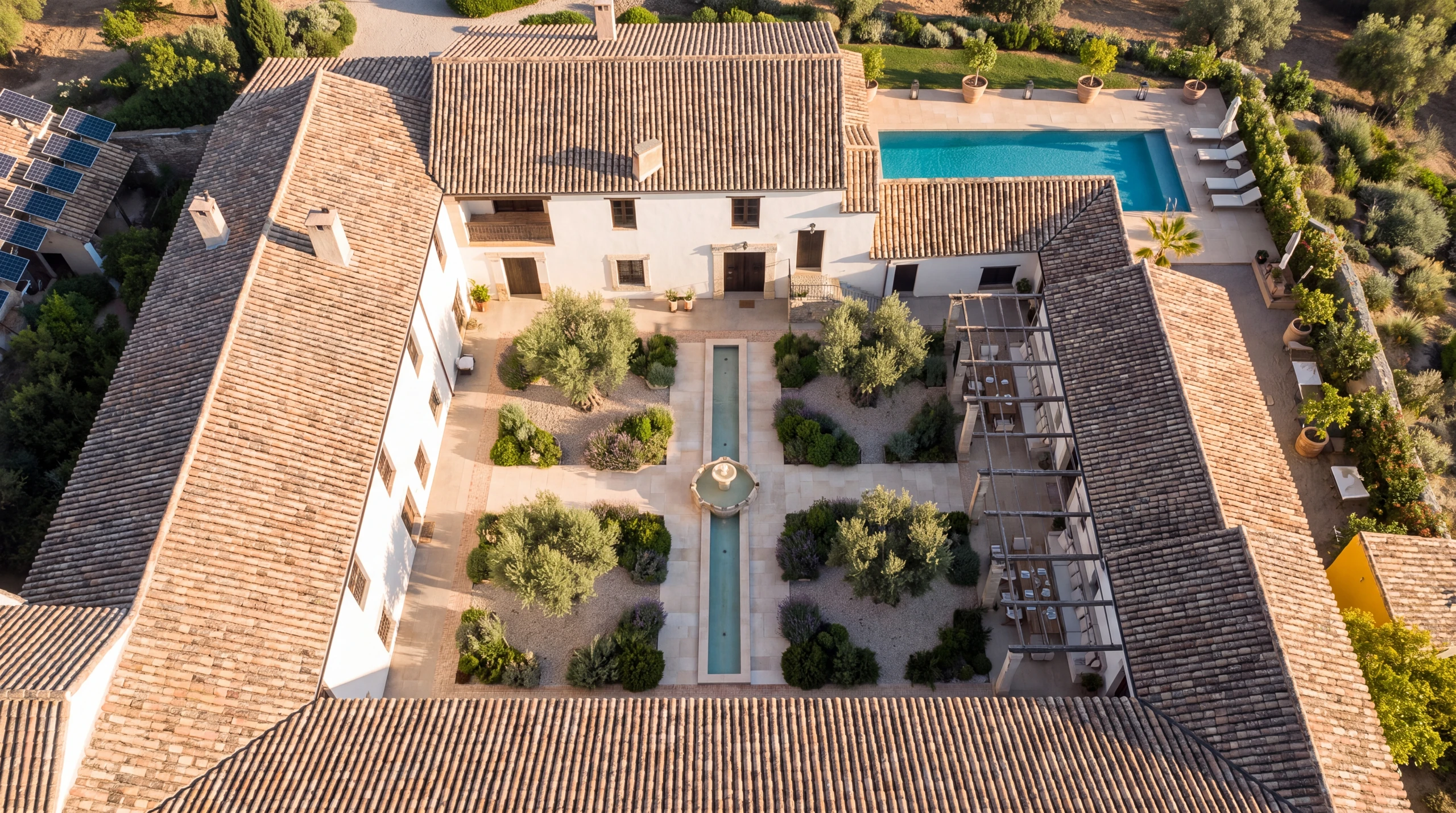 Cortijo del Marqués — complete exterior restoration: proposed renovation, AI-generated concept