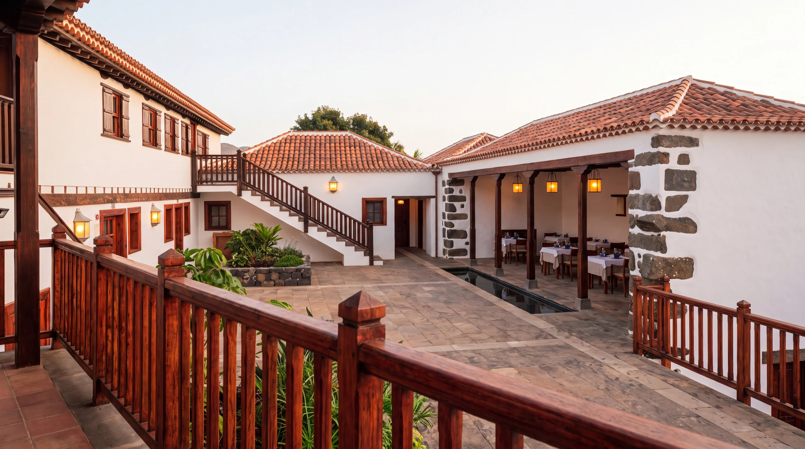 Hotel Rural Casablanca — complete exterior restoration: proposed renovation, AI-generated concept